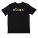 West Coast BARBER Club, a Black Nike Dri-FIT Jersey Blend Performance Tee (back-view)