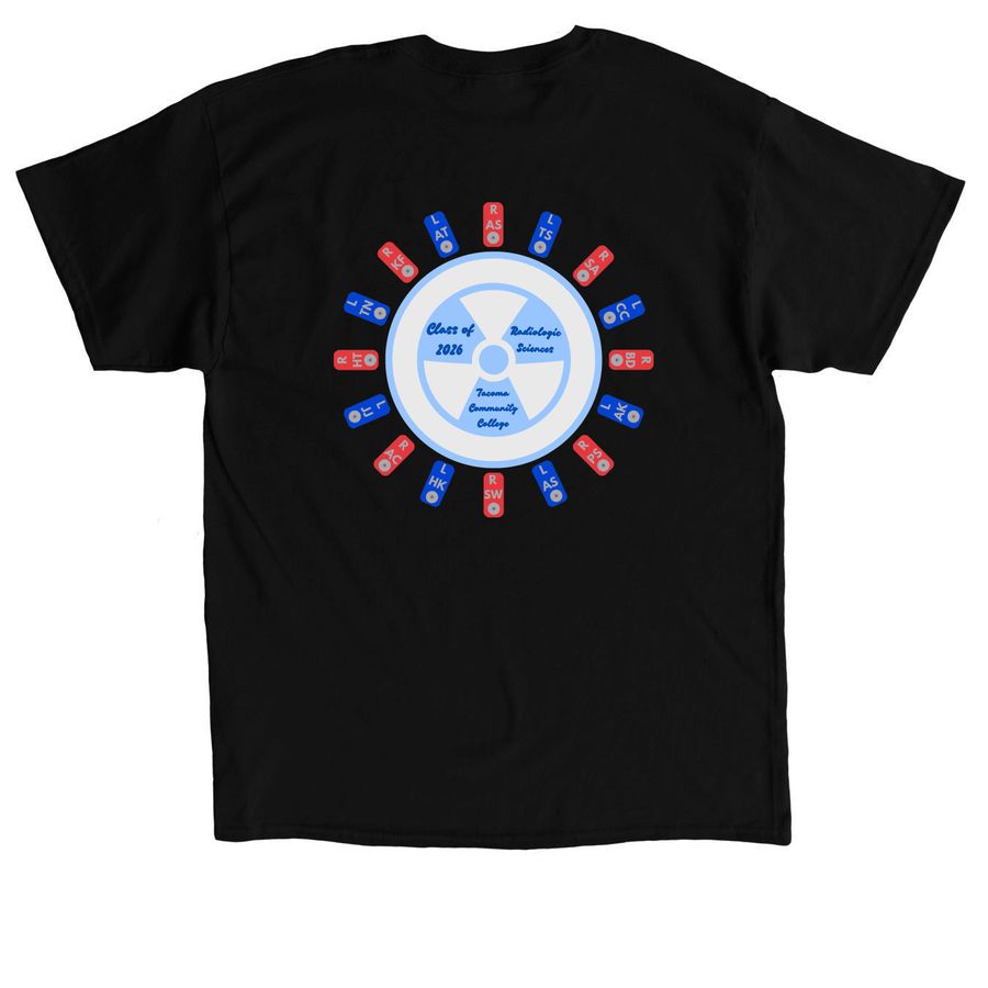 CO 26 Graduates rad2tb, a Black Classic Unisex Tee (back-view)