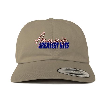 America's Greatest Hits Caps, a Khaki Printed Classic Baseball Cap