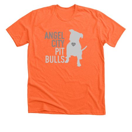 Angel City Pit Bulls Shirts, a Heather Orange Premium Unisex Tee