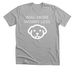 Wag More Worry Less, a Athletic Heather Premium Unisex Tee