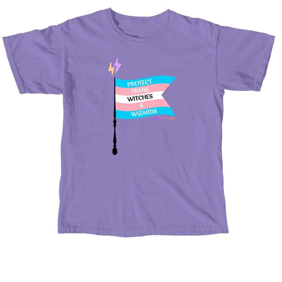 Protect Trans, a Violet Comfort Colors Unisex Tee
