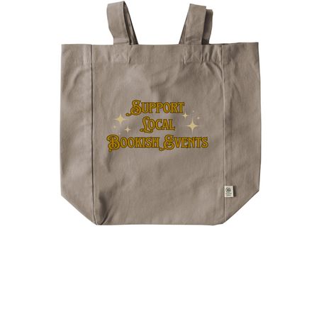 Support Local Bookish Events Tote Bags, a Pumice Recycled Cotton Tote Bag