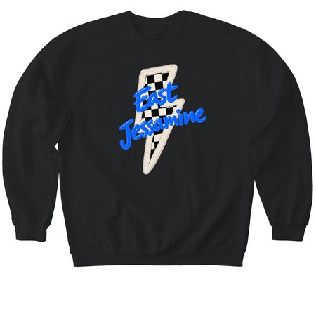 East Jessamine Lightning Bolt &nbsp;, a Black Softstyle Crewneck Sweatshirt