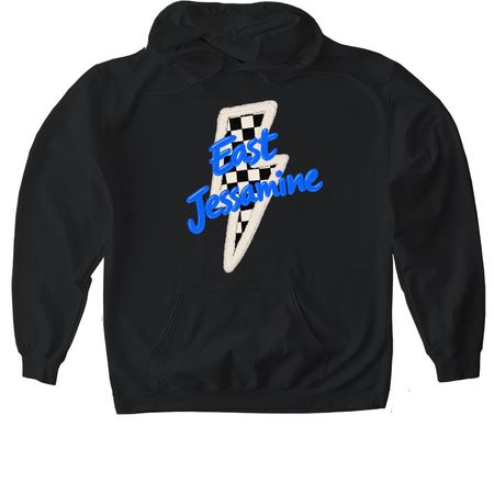 East Jessamine Lightning Bolt &nbsp;, a Black Gildan Softstyle Pullover Hoodie