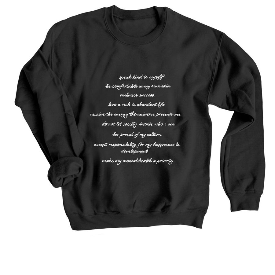 Daily Affirmation Sweatshirt Kindness Sweatshirt Motivational Sweatshirt Self Love Sweatshirt Be Nice Sweatshirt