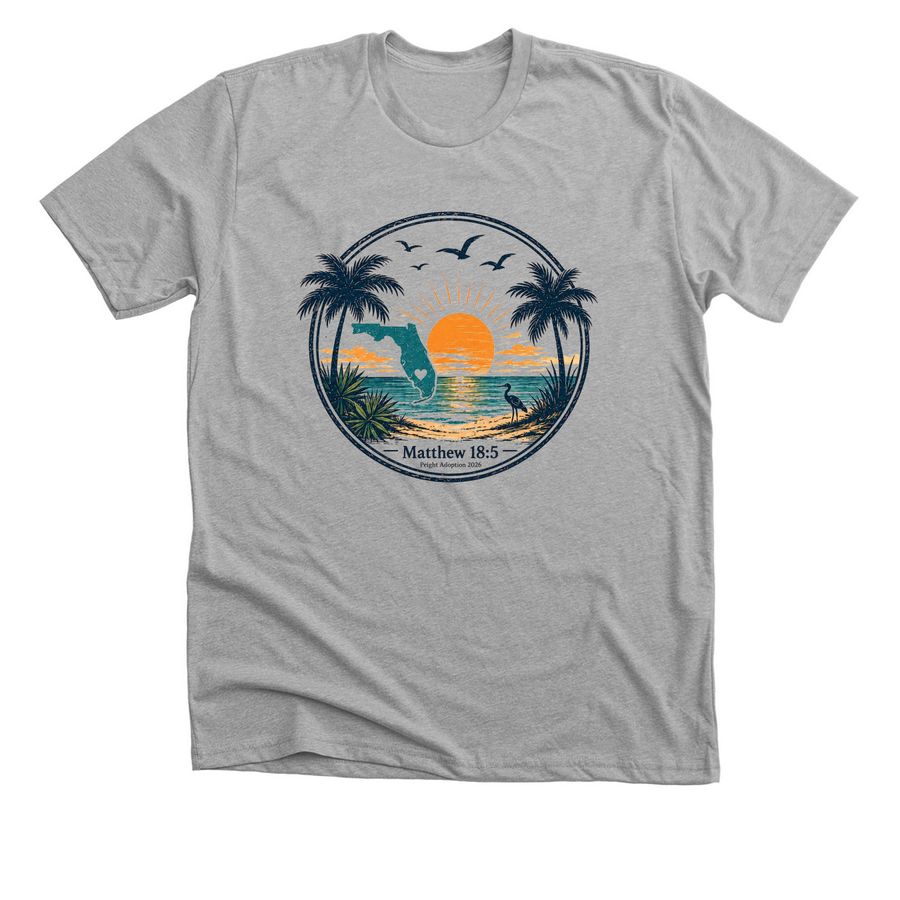 Adult Peight Adoption 2026, a Athletic Heather Premium Unisex Tee