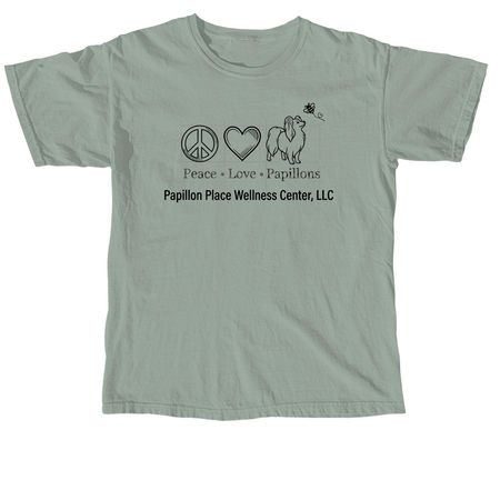 The Summer of Peace, Love, & Papillons!, a Bay Comfort Colors Unisex Tee