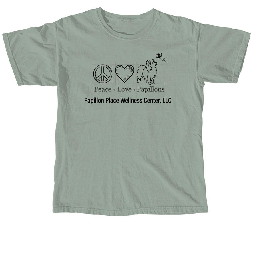 The Summer of Peace, Love, & Papillons!, a Bay Comfort Colors Unisex Tee