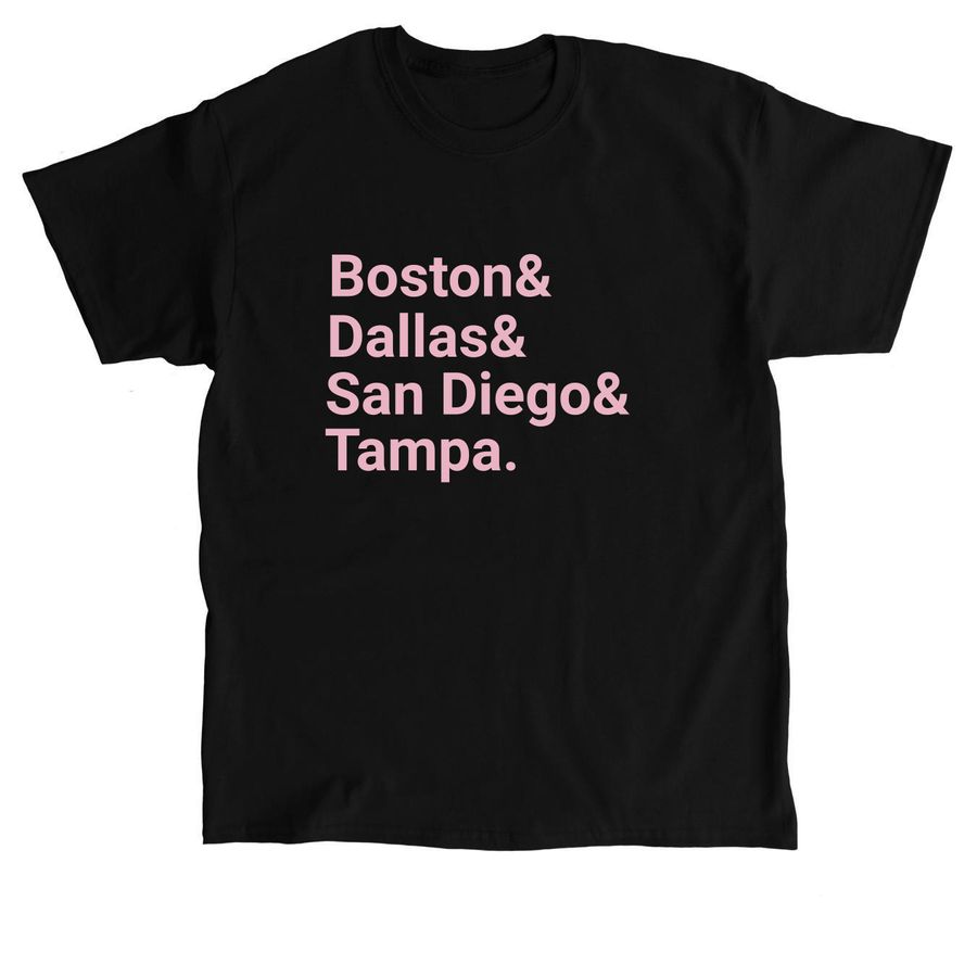 4 Cities of the 3 Day, a Black Classic Unisex Tee