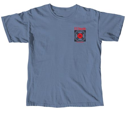 EL Dorado Fire & Rescue 50th Anniversary, a Blue Jean Comfort Colors Unisex Tee