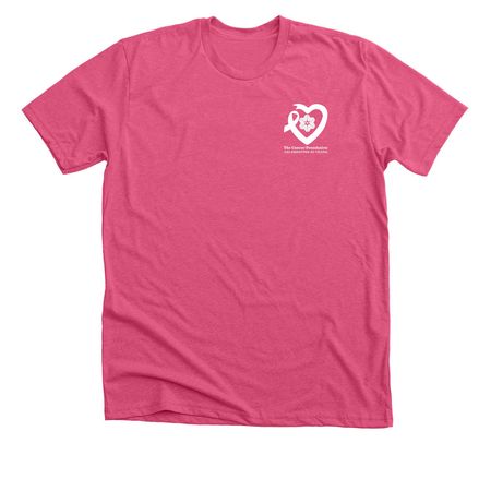 Pink Purchase with a Purpose, a Heather Charity Pink Premium Unisex Tee