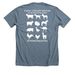 Timmy & Poppy, a Heather Slate Premium Unisex Tee (back-view)
