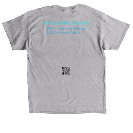 Taylor A. Brown Memorial Scholarship - Year 2, a Sport Grey Classic Unisex Tee (back-view)