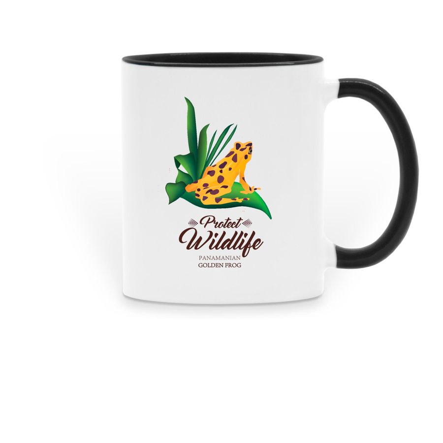 Two Tone Mug, a Black Two-Tone Ceramic Mug