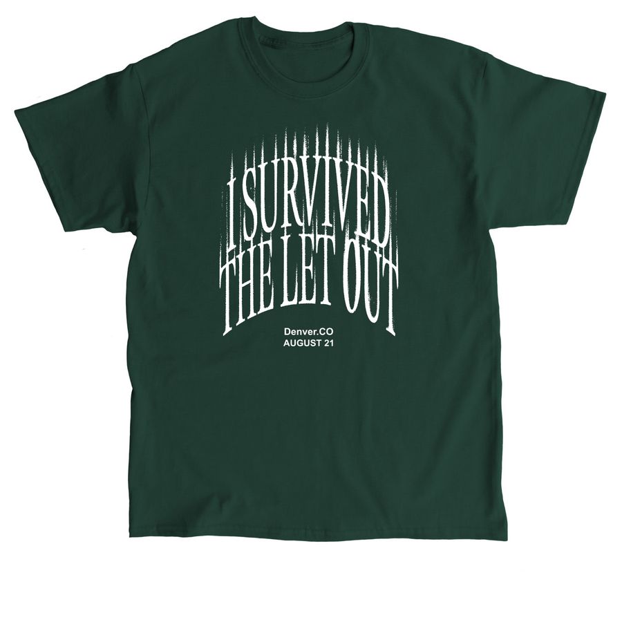 J Cole&nbsp;Ball Arena&nbsp;Merch -&nbsp;The Let Out, a Forest Green Classic Unisex Tee