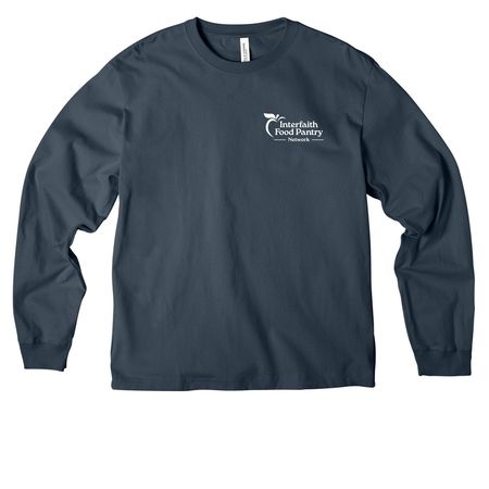 Neighbors Helping Neighbors Collection 2026, a Vintage Navy Unisex Heavyweight Long Sleeve Tee