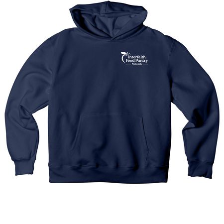 Neighbors Helping Neighbors Collection 2026, a Navy Premium Heavyweight Pullover Hoodie