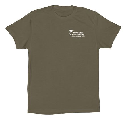 Neighbors Helping Neighbors Collection 2026, a Military Green Premium Cotton Tee