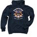 Rooster's Haunted Halloween, a Navy Pullover Hoodie