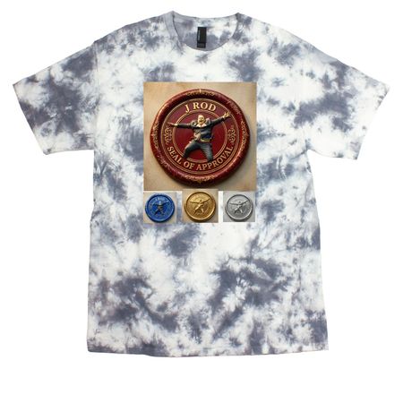 JRod?s Seal of Approval&nbsp;, a Grey Crystal Tie Dye Tee