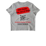 Hope Happens&nbsp; Here, a Cool Heather Grey Stanley/Stella Women?s Stella Muser Tee (back-view)