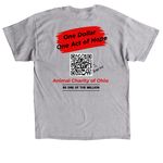 Hope Happens&nbsp; Here, a Sport Grey Classic Unisex Tee (back-view)