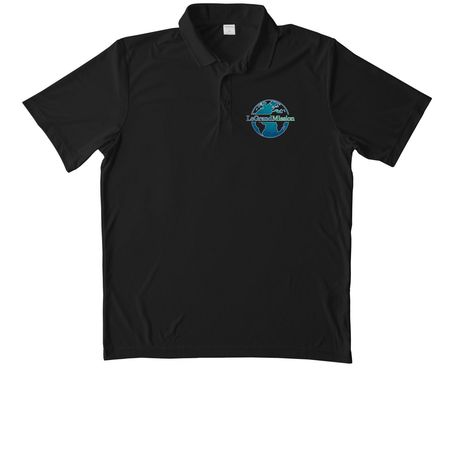 Performance Polo, a Black Unisex Performance Polo