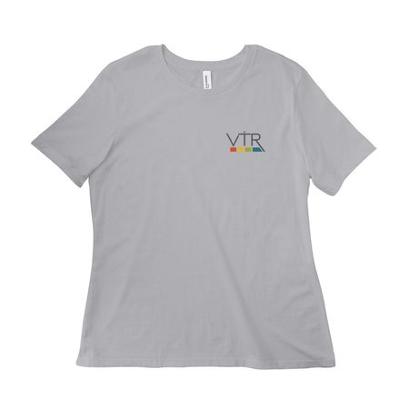 The VTR Collection, a Solid Athletic Grey Women?s Relaxed Cotton Tee
