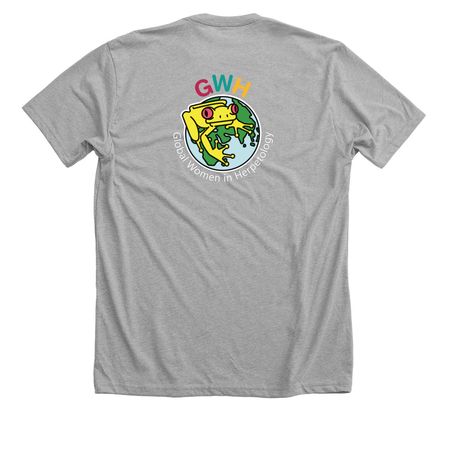 Women in Herpetology Shirts, a Athletic Heather Premium Unisex Tee (back-view)