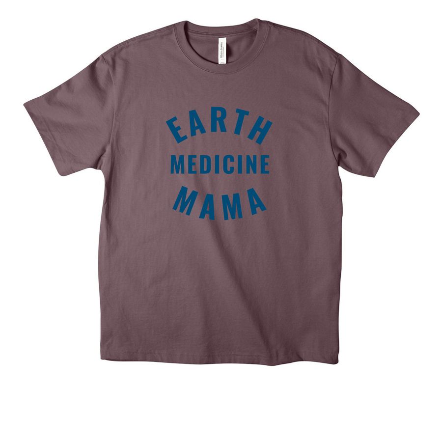Earth Medicine Mama Tee, a Purple Storm Unisex Heavyweight Tee