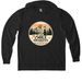 The Sole Awakens (girl hiker), a Space Black Allmade Eco Triblend Hoodie Tee