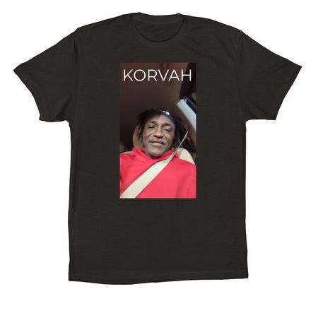 Custom photo design, a Black Premium Cotton Tee