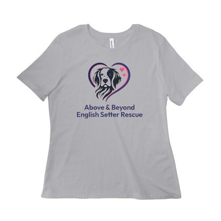 Summer Setter Fun, a Solid Athletic Grey Women?s Relaxed Cotton Tee