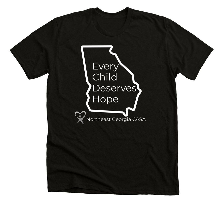 Northeast Georgia CASA, a Solid Black Blend Premium Unisex Tee