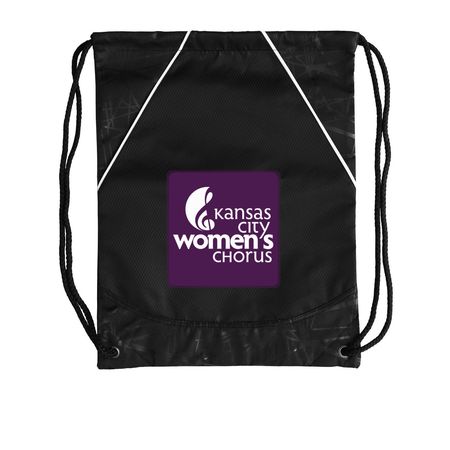 KCWC Purple Drawstring Bag, a Black Rival Cinch Pack