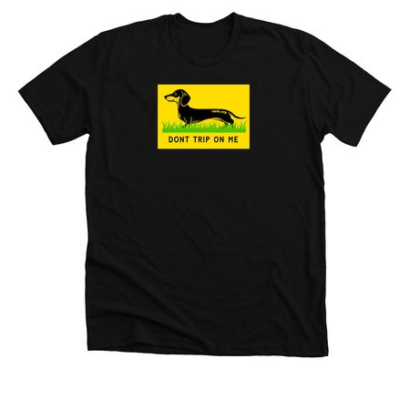 Don't Tread. Don't Trip., a Solid Black Blend Premium Unisex Tee