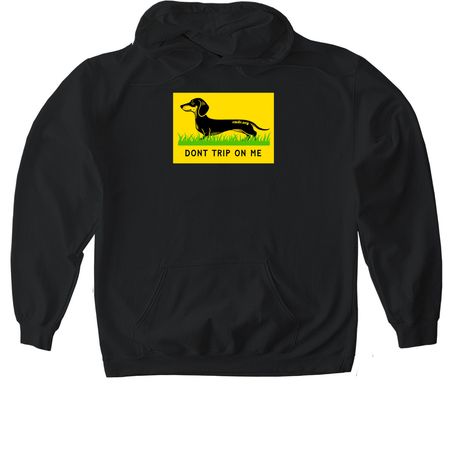 Don't Tread. Don't Trip., a Black Gildan Softstyle Pullover Hoodie