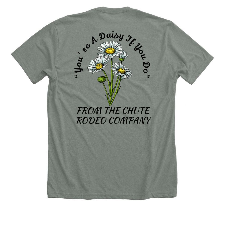 DAISY&nbsp;, a Deep Heather Premium Unisex Tee (back-view)