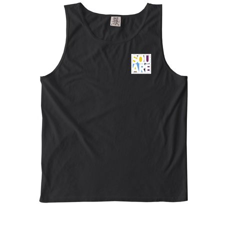 Summer Lovin', a Black Comfort Colors Tank Top