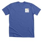 Summer Lovin', a Solid True Royal Premium Unisex Tee (back-view)