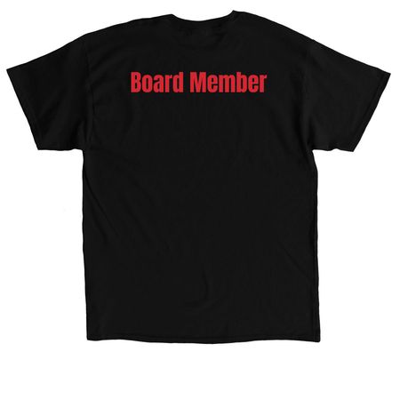 PawSox Elite Youth Foundation Board Members, a Black Classic Unisex Tee (back-view)