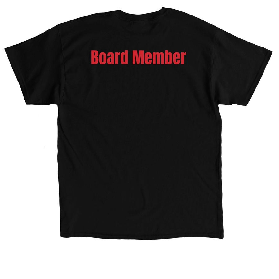 PawSox Elite Youth Foundation Board Members, a Black Classic Unisex Tee (back-view)