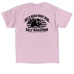 Wild Boar Night Run, a Light Pink Classic Unisex Tee (back-view)