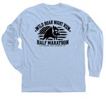 Wild Boar Night Run, a Light Blue Classic Long Sleeve Tee (back-view)