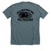 Wild Boar Night Run, a Heather Slate Premium Unisex Tee (back-view)