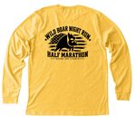 Wild Boar Night Run, a Heather Yellow Gold Premium Long Sleeve Tee (back-view)