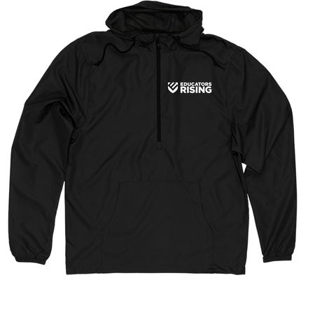 Windbreaker, a Black Quarter-Zip Windbreaker