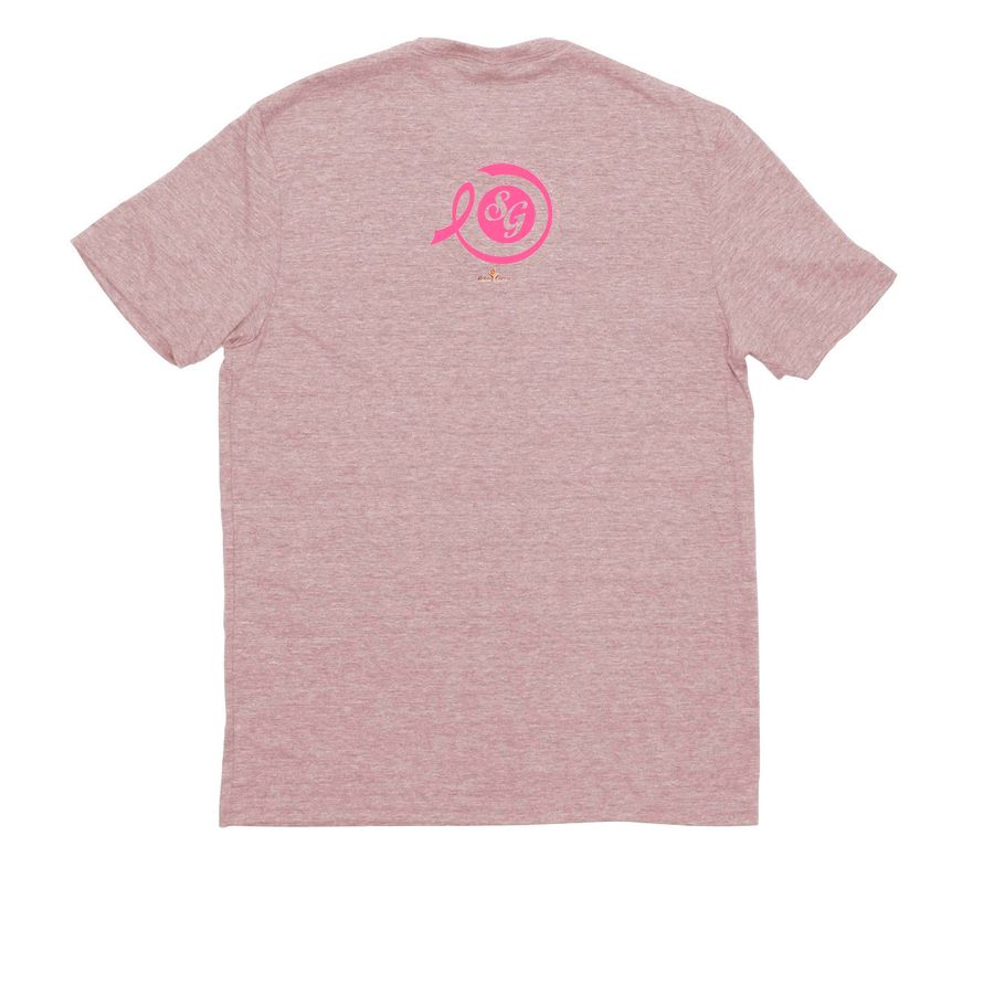 SGWSKY Making Strides Fundraiser, a Vintage Rose Allmade Eco Triblend Unisex Tee (back-view)