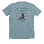 DIA Spirit Shirt, a Heather Blue Lagoon Premium Unisex Tee (back-view)